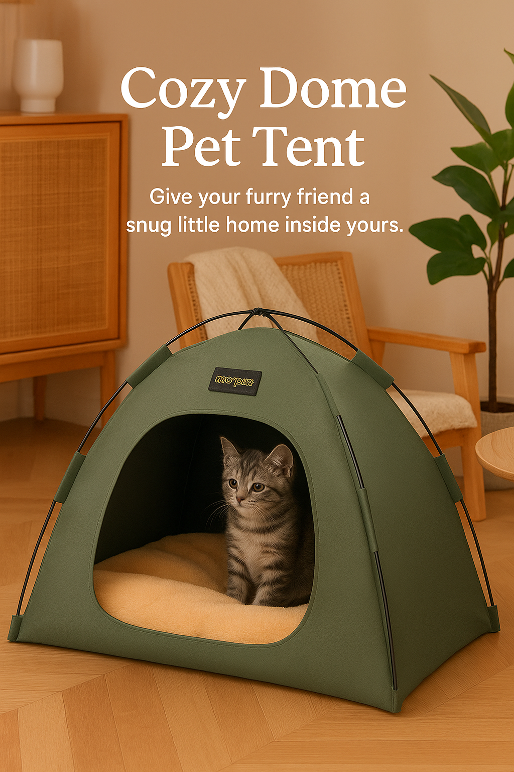 "All-Season Portable Pet Tent – Foldable, Detachable Sunshade Nest for Cats & Dogs"